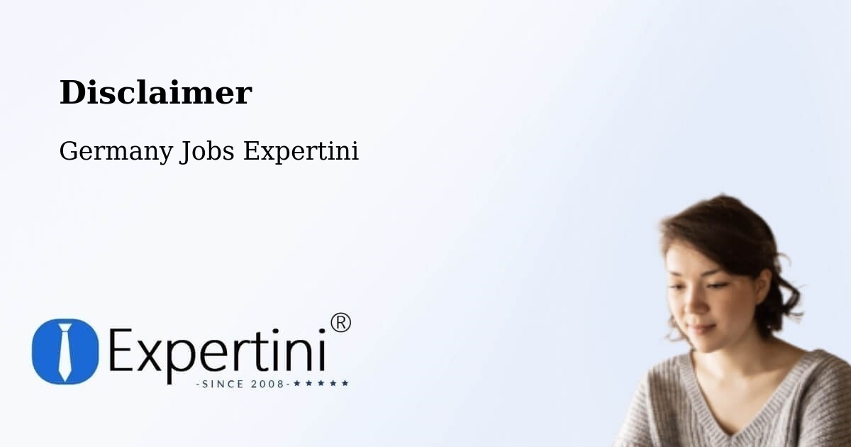 Disclaimer – Kaiserslautern - Germany Jobs Expertini